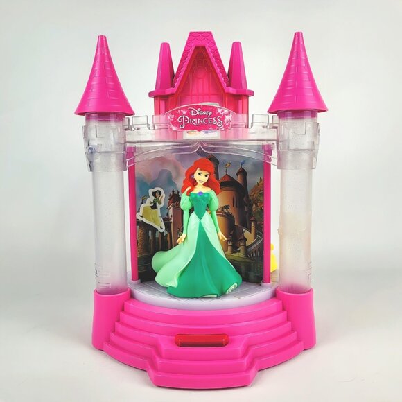 Disney Princess Light Sound Musical Carousel Palace Belle Cinderella Ariel Works - Picture 2 of 7